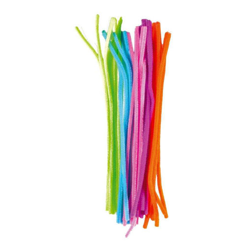 Picture of CRAFT PIPE CLEANERS NEON 30CM - 25PK